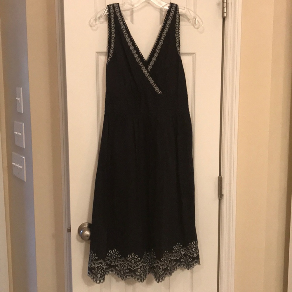 Black V-neck dress from Calvin Klein